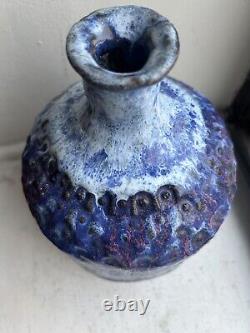 Vintage Tall Studio Pottery Piece! Gorgeous And Heavy 10 X 6, Base 4