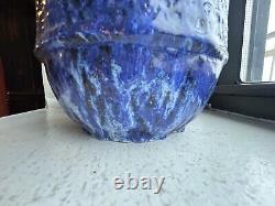 Vintage Tall Studio Pottery Piece! Gorgeous And Heavy 10 X 6, Base 4