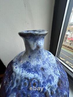 Vintage Tall Studio Pottery Piece! Gorgeous And Heavy 10 X 6, Base 4