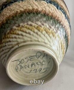 Vintage Tall Studio Pottery Vase by JOSEPH PANACCI