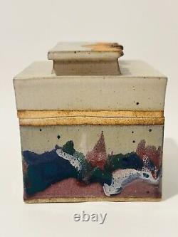 Vintage Tennessee Art Pottery Studio S Covered Box by Lewis Snyder