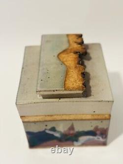 Vintage Tennessee Art Pottery Studio S Covered Box by Lewis Snyder
