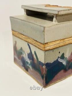 Vintage Tennessee Art Pottery Studio S Covered Box by Lewis Snyder