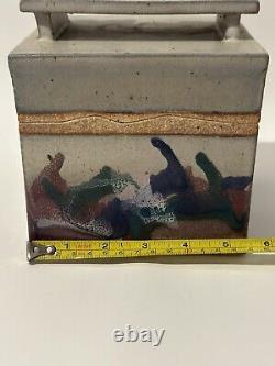 Vintage Tennessee Art Pottery Studio S Covered Box by Lewis Snyder