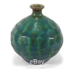 Vintage Textured California Studio Pottery Weed Pot Cabinet Vase Steve Salisian