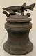 Vintage Tim Mather Studio Pottery Ceramic Fish Sturgeon Vessel With Lid