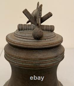 Vintage Tim Mather Studio Pottery Ceramic Fish Sturgeon Vessel With Lid