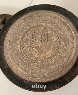 Vintage Tim Mather Studio Pottery Ceramic Fish Sturgeon Vessel With Lid