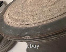 Vintage Tim Mather Studio Pottery Ceramic Fish Sturgeon Vessel With Lid