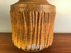 Vintage Tom McMillin Studio Pottery Lidded Vessel Jar Signed MCM Cressey Maxwell