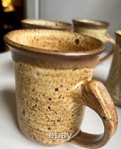 Vintage Tom McMillin Studio Pottery Signed Mid Century Stoneware Mugs (9) 1960's