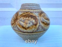 Vintage Tom Turner Early Studio Art Pottery Porcelain Vase Pot 1978 Flaw 1970s