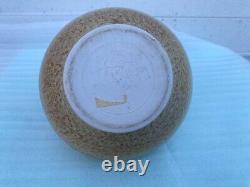 Vintage Tom Turner Early Studio Art Pottery Porcelain Vase Pot 1978 Flaw 1970s