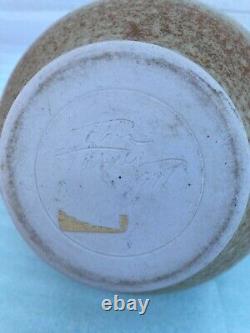 Vintage Tom Turner Early Studio Art Pottery Porcelain Vase Pot 1978 Flaw 1970s
