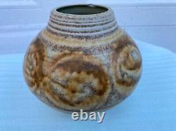 Vintage Tom Turner Early Studio Art Pottery Porcelain Vase Pot 1978 Flaw 1970s