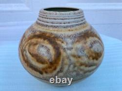 Vintage Tom Turner Early Studio Art Pottery Porcelain Vase Pot 1978 Flaw 1970s