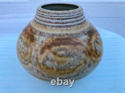 Vintage Tom Turner Early Studio Art Pottery Porcelain Vase Pot 1978 Flaw 1970s
