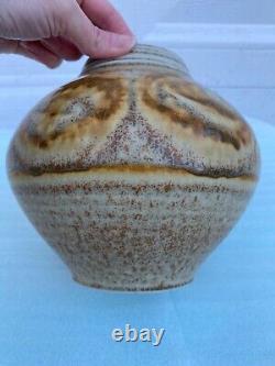 Vintage Tom Turner Early Studio Art Pottery Porcelain Vase Pot 1978 Flaw 1970s