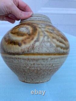 Vintage Tom Turner Early Studio Art Pottery Porcelain Vase Pot 1978 Flaw 1970s