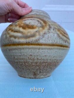 Vintage Tom Turner Early Studio Art Pottery Porcelain Vase Pot 1978 Flaw 1970s