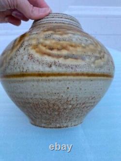 Vintage Tom Turner Early Studio Art Pottery Porcelain Vase Pot 1978 Flaw 1970s
