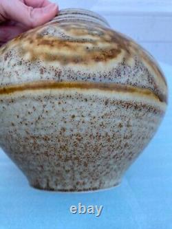 Vintage Tom Turner Early Studio Art Pottery Porcelain Vase Pot 1978 Flaw 1970s