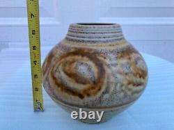 Vintage Tom Turner Early Studio Art Pottery Porcelain Vase Pot 1978 Flaw 1970s