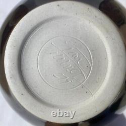 Vintage Tom Turner Studio Art Pottery Porcelain Vase Pot Flaw 1970s