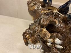 Vintage Tommy R. Clark Studio Pottery Stegosaurus Dinosaur Teapot Kentucky Art
