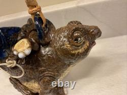 Vintage Tommy R. Clark Studio Pottery Stegosaurus Dinosaur Teapot Kentucky Art