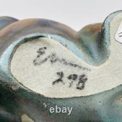Vintage Tony Evans Raku Bear Studio Pottery Signed Numbered with Signed Base