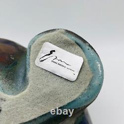 Vintage Tony Evans Raku Bear Studio Pottery Signed Numbered with Signed Base