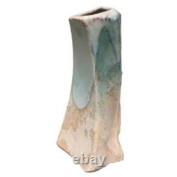 Vintage Tony Evans Raku Pottery Vase Signed 1991 Studio Art