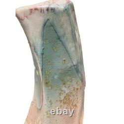 Vintage Tony Evans Raku Pottery Vase Signed 1991 Studio Art