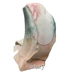 Vintage Tony Evans Raku Pottery Vase Signed 1991 Studio Art