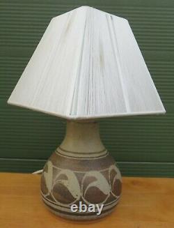 Vintage Torquil Studio Pottery Electric Table Lamp, Henley-in-Arden