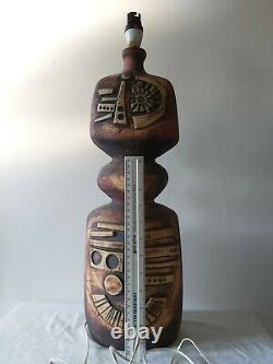 Vintage Tremaen Pottery XXL Lamp By Peter Ellery. Rarity. Damaged