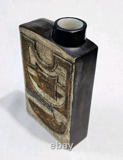 Vintage Troika Studio Pottery Chimney Vase St Ives Signed SV Sylvia Vallence