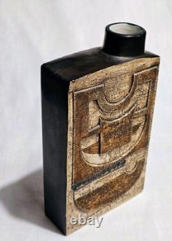 Vintage Troika Studio Pottery Chimney Vase St Ives Signed SV Sylvia Vallence