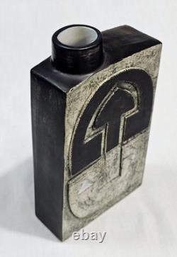 Vintage Troika Studio Pottery Chimney Vase St Ives Signed SV Sylvia Vallence