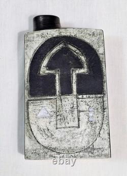 Vintage Troika Studio Pottery Chimney Vase St Ives Signed SV Sylvia Vallence