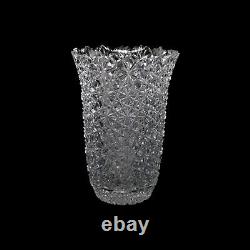 Vintage Turkish Cut Crystal Large Vase