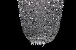 Vintage Turkish Cut Crystal Large Vase