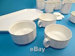 Vintage Used Rosenthal Studio Linie Germany Coffee Tea Cups Serving Plates White