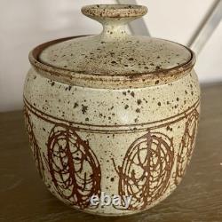 Vintage Victor Vic Bracke Pottery Lidded Jar Pot MCM Calif Modernist VIDEO
