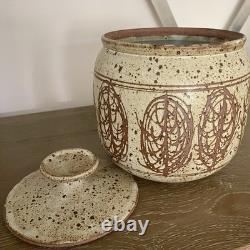 Vintage Victor Vic Bracke Pottery Lidded Jar Pot MCM Calif Modernist VIDEO