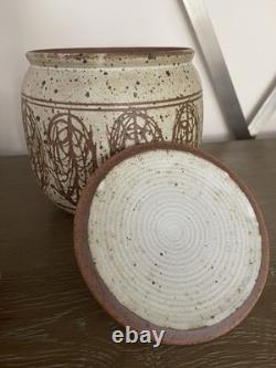 Vintage Victor Vic Bracke Pottery Lidded Jar Pot MCM Calif Modernist VIDEO