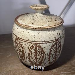 Vintage Victor Vic Bracke Pottery Lidded Jar Pot MCM Calif Modernist VIDEO