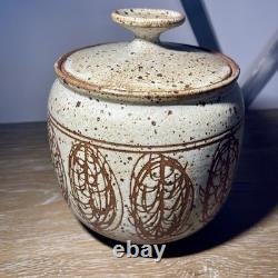 Vintage Victor Vic Bracke Pottery Lidded Jar Pot MCM Calif Modernist VIDEO