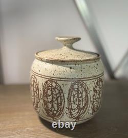 Vintage Victor Vic Bracke Pottery Lidded Jar Pot MCM Calif Modernist VIDEO